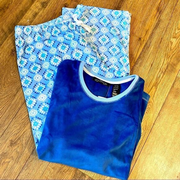 NOIRE JASMINE ROSE PLUSH VELOUR PAJAMA SET XL NWT - Picture 15 of 16